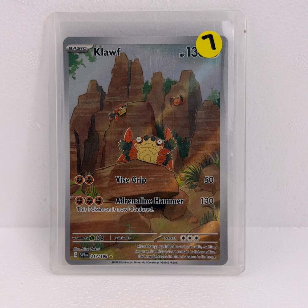 Pokémon TCG Klawf 217/198 Scarlet & Violet Illustration Rare Holo Card
